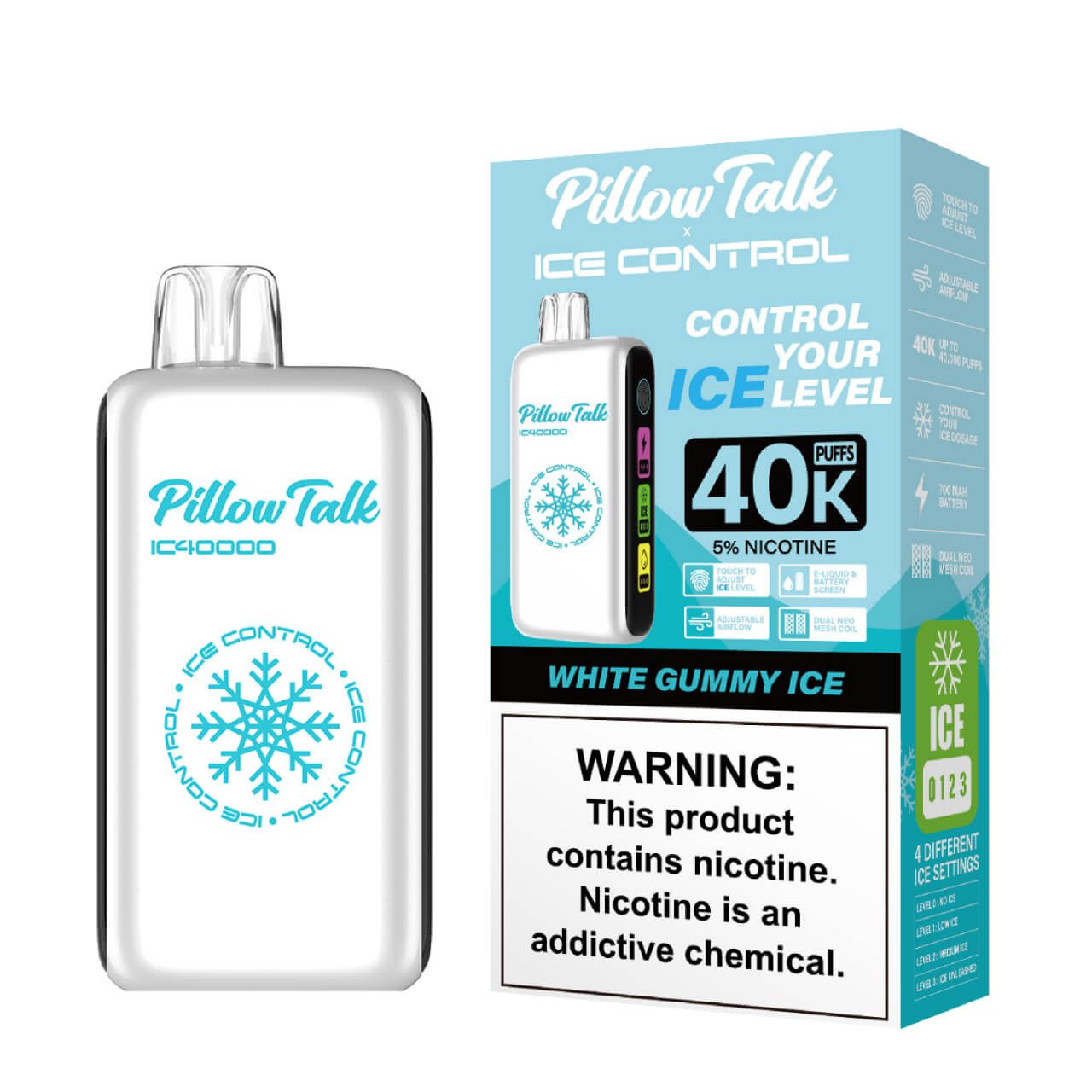 PILLOW TALK ICE CONTROL 40000 PUFFS | PACK OF 5 - Square DistributionPILLOW