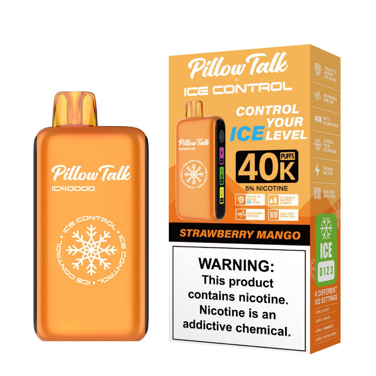 PILLOW TALK ICE CONTROL 40000 PUFFS | PACK OF 5 - Square DistributionPILLOW