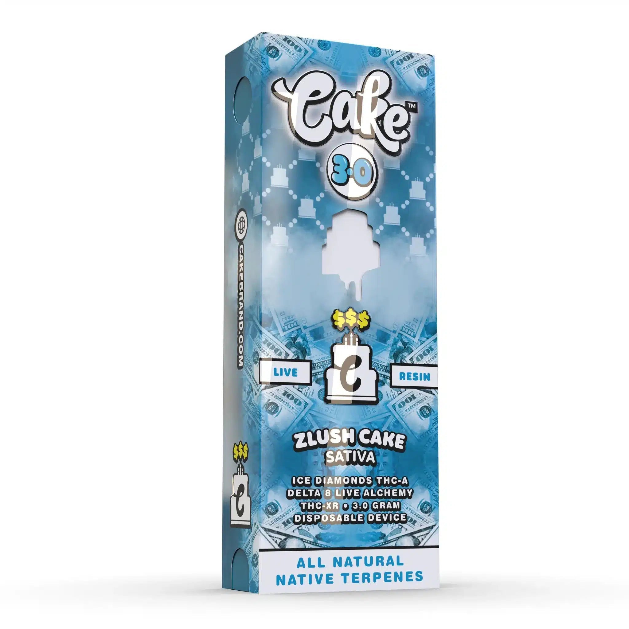 CAKE MONEY LINE 3.0 LIVE RESIN DELTA 8 THC-A THC-XR DISPOSABLE VAPE DEVICE | 3000MG | PACK OF 05 - SquaredistributionCAKE