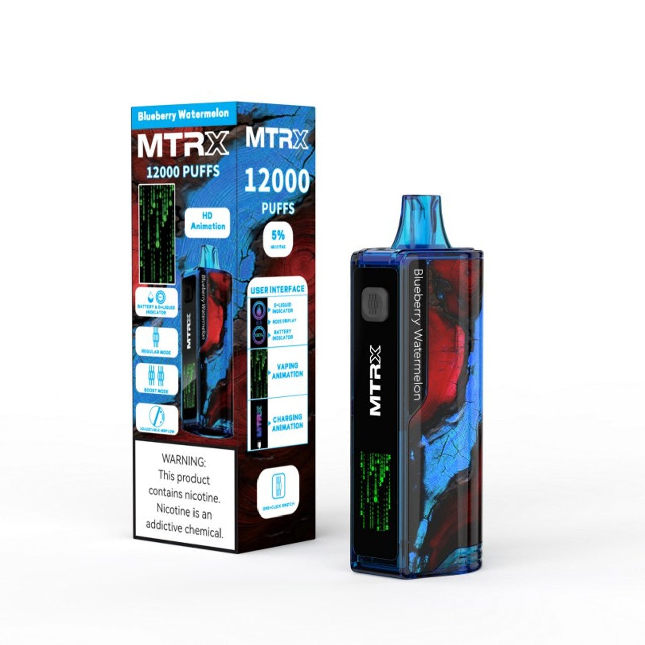 MTRX 12k PUFF DISPOSABLE 5% NIC | PACK OF 5 - SquaredistributionMTRX