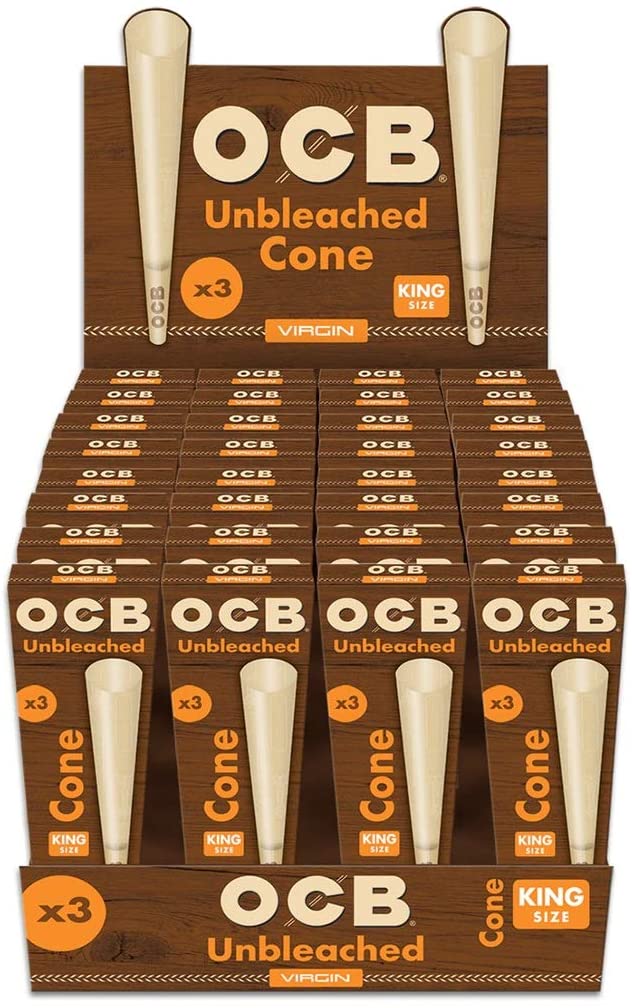 OCB UNBLEACHED 1/4 CONES 6CT 32PK - SquaredistributionOCB