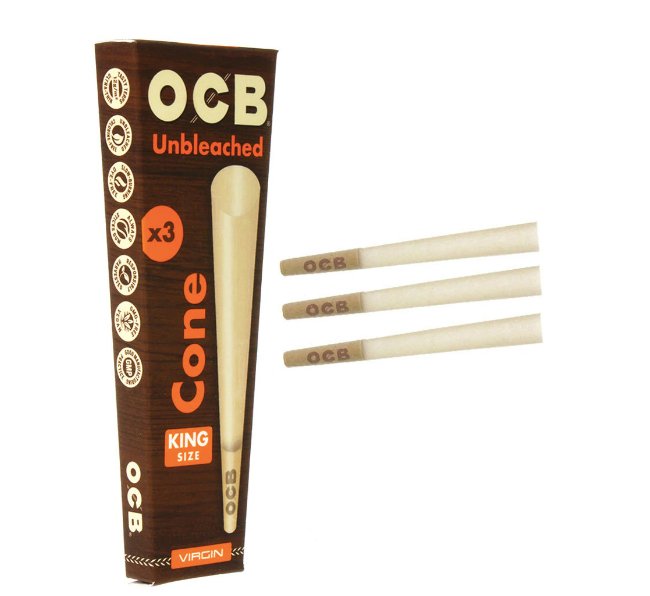 OCB UNBLEACHED 1/4 CONES 6CT 32PK - SquaredistributionOCB