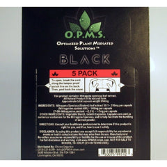 OPMS 10 PACK 5 COUNT BLACK CAPSULES - SquaredistributionOPMS