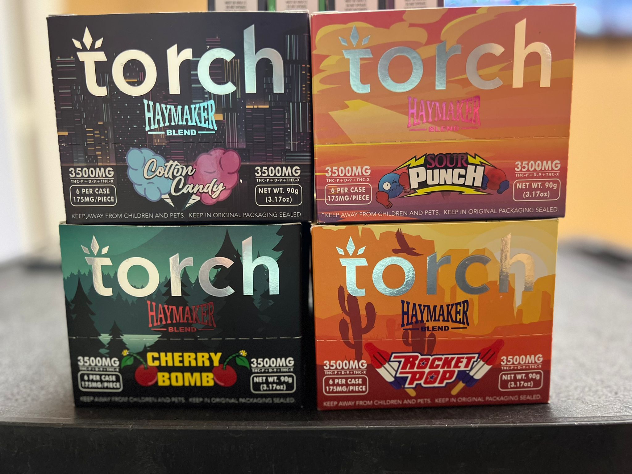 Torch Haymaker Blend Live Resin THCP + D9 + THCX Gummies | Pack Of 06 - Squaredistribution